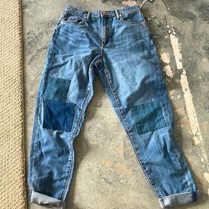 Wild fable denim jeans, patch work on the knees.